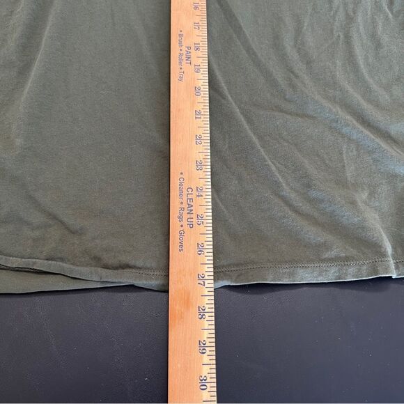 Torrid Army Green Neck Laced Short Sleeve Jersey Top 0677 - Picture 10 of 10